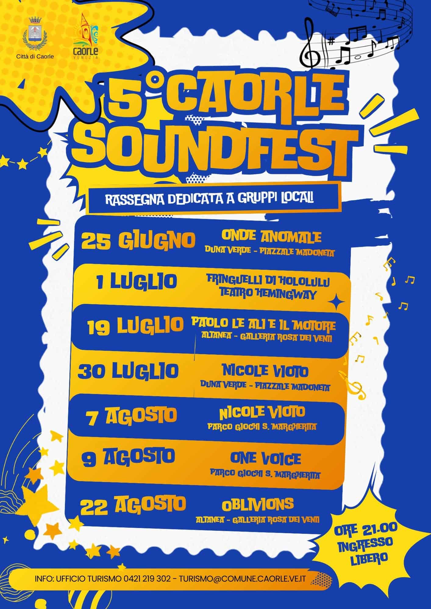 5° Caorle SoundFest a Duna Verde 5° Caorle SoundFest a Duna Verde