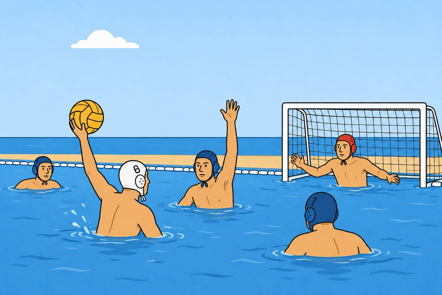 Pallanuoto: dimostrazione e gioco